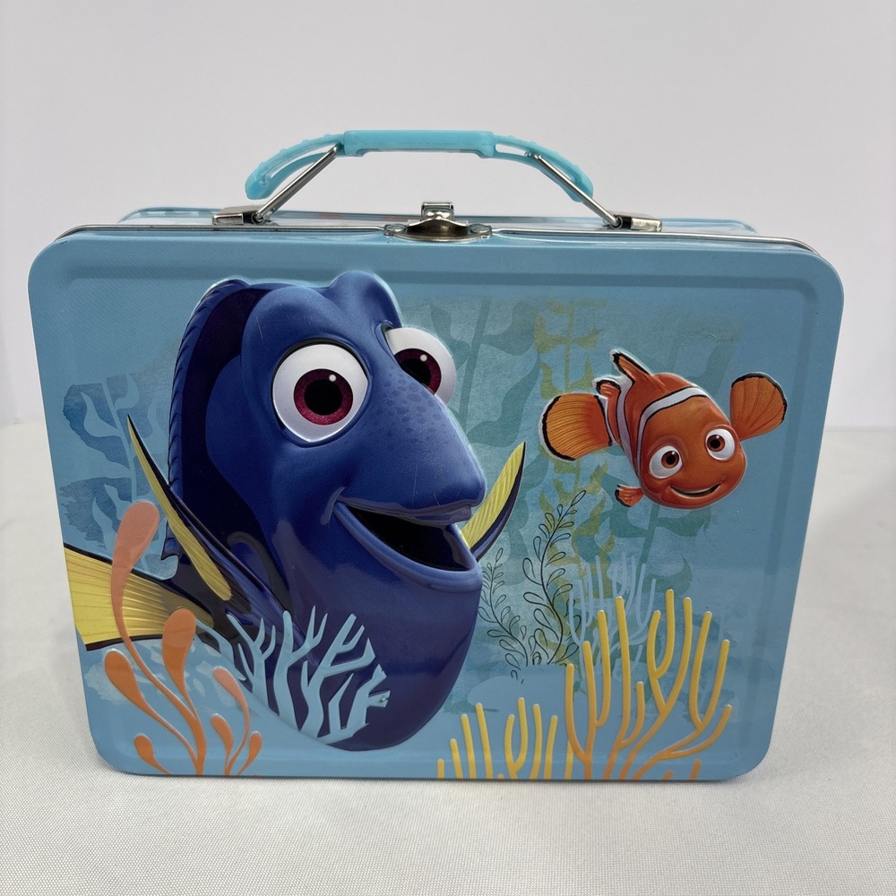 NEW Disney Pixar Finding‎ Dory Nemo Hank Tin Lunch Snack Pail Box Storage 2016